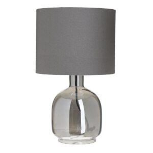 lampada tavolo vetro grigia