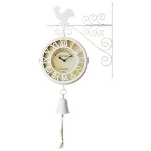 orologio campanella gallo bianco
