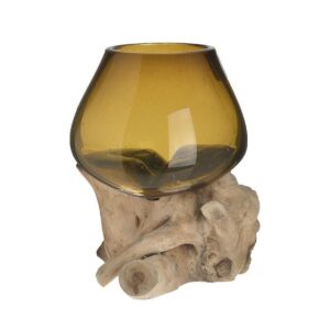 vaso ambra legno naturale