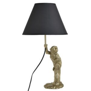 lampada tavolo scimmia oro