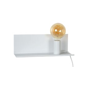 lampada comodino industrial bianca
