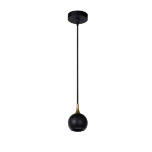 lampada sospesa industrial nera