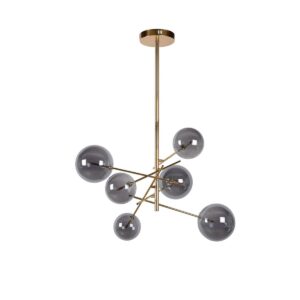 lampada sospesa industrial oro