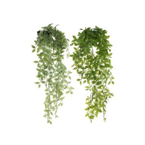 pianta vaso foglie artificiale