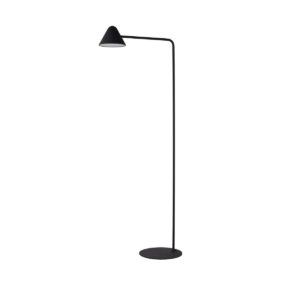 lampada da terra moderna nera
