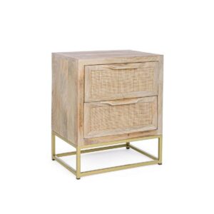 comodino in legno exor
