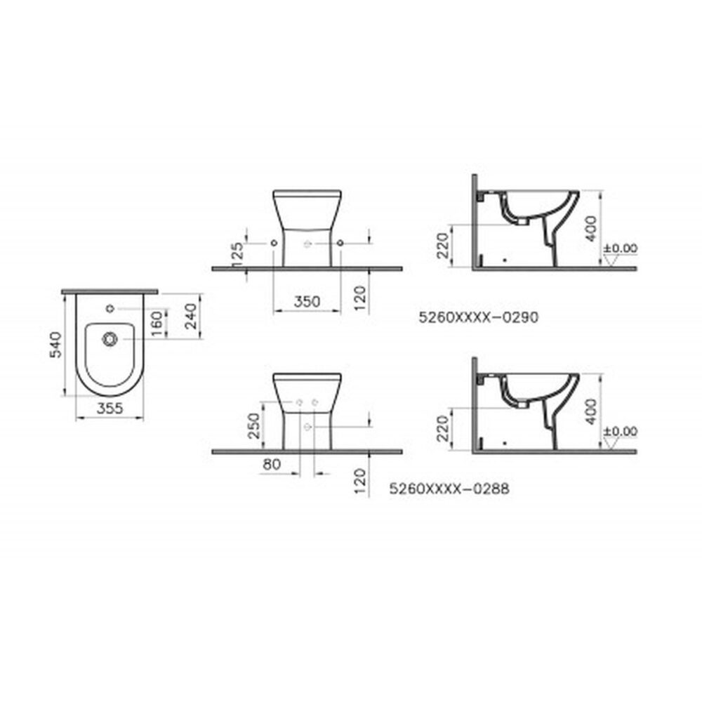 bidet monoforo integra
