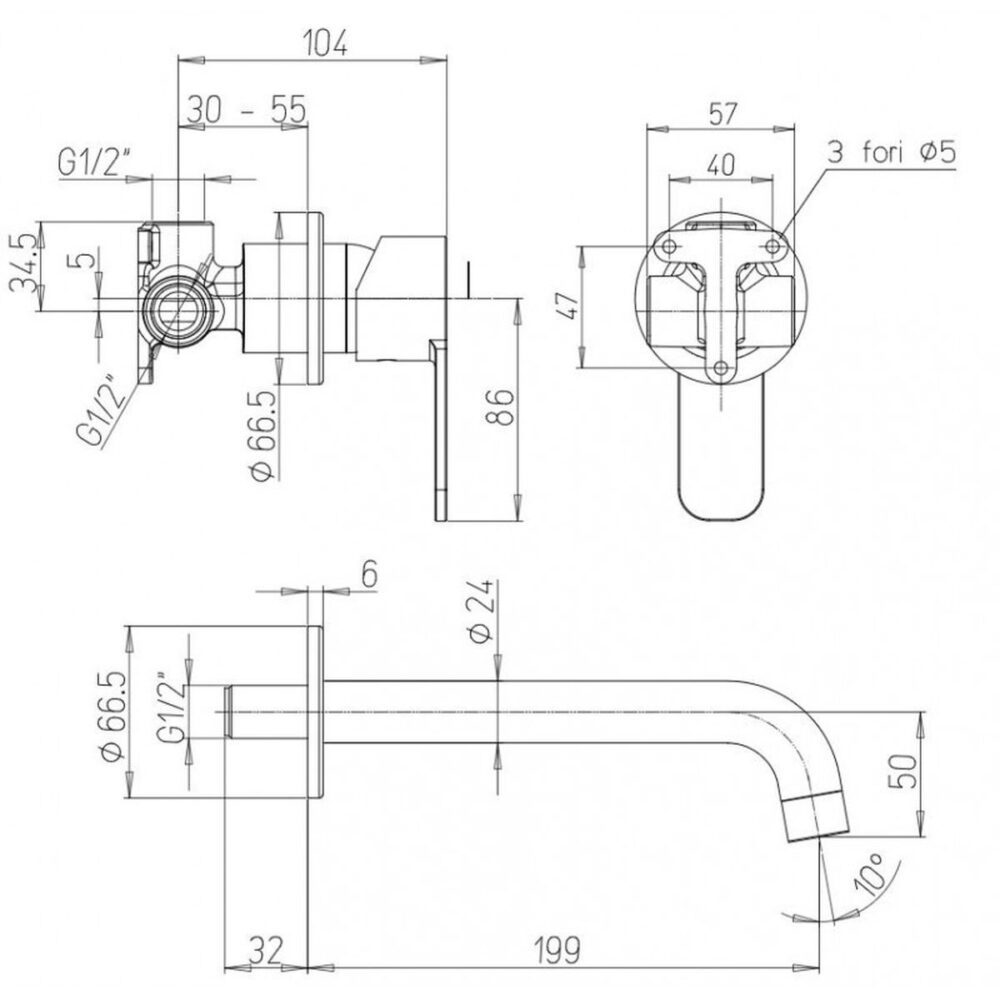 miscelatore bidet eolo