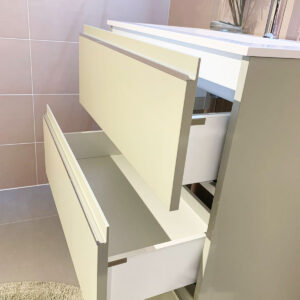 mobile lavabo a terra con cassetti