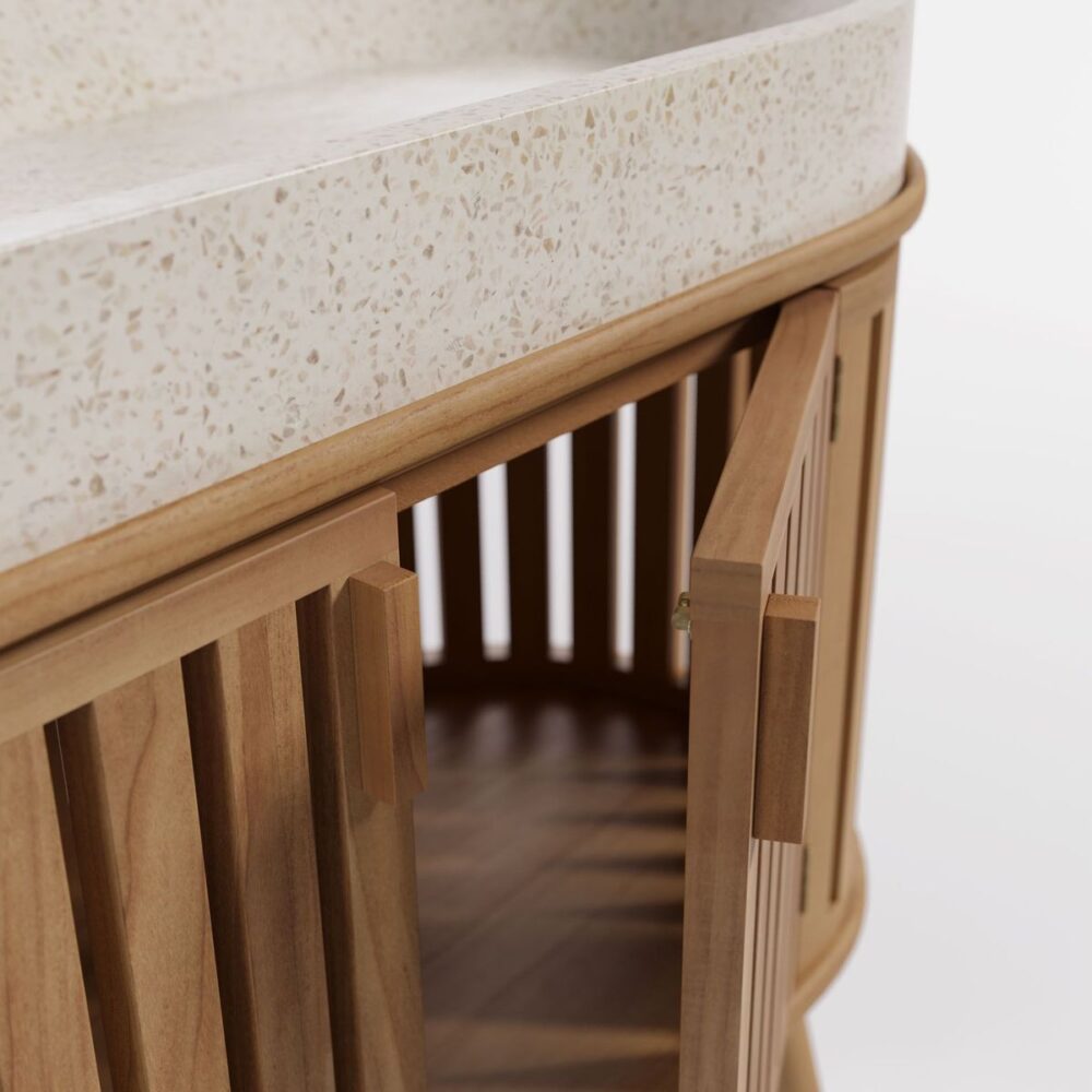 rokia mobile bagno con lavabo da appoggio