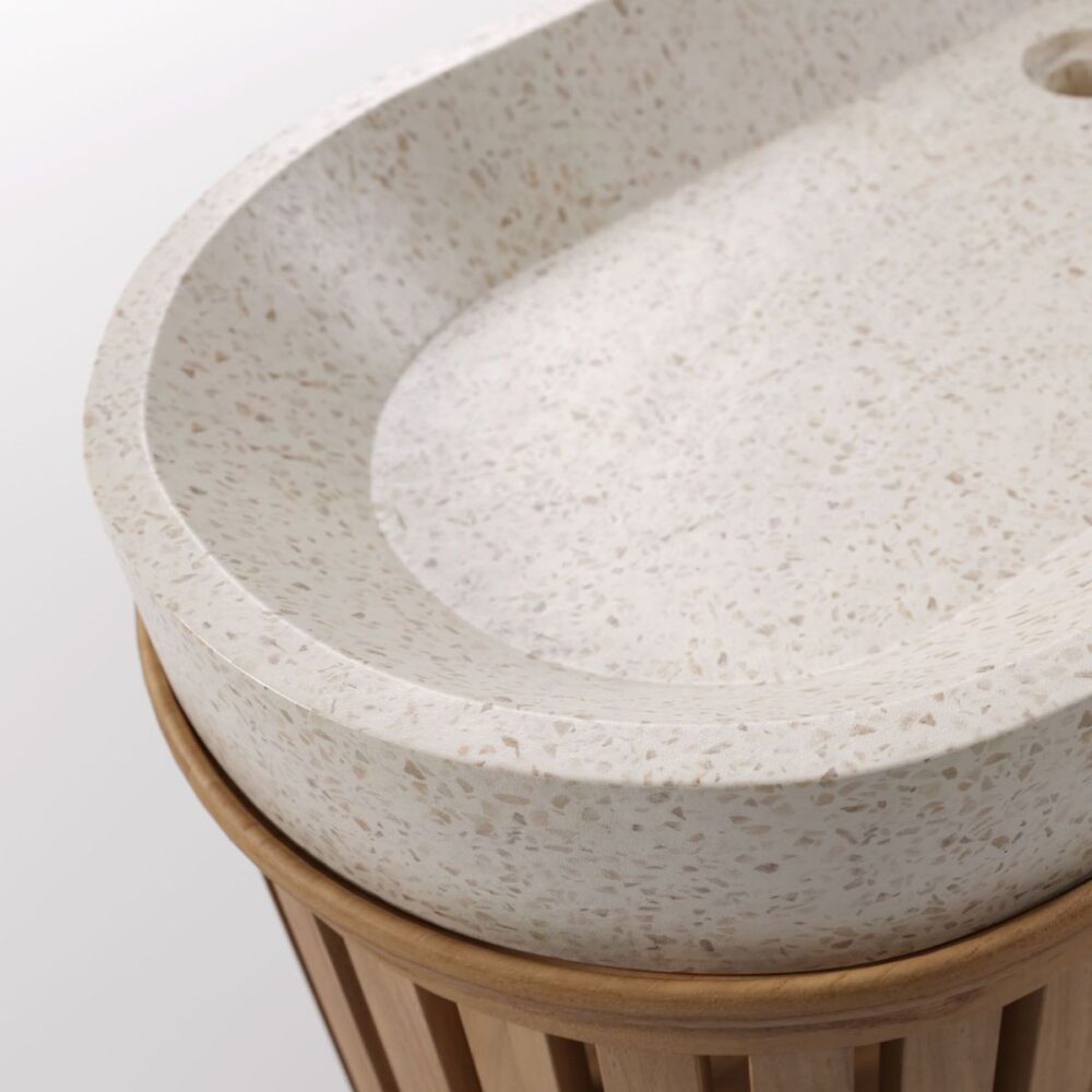 rokia mobile bagno con lavabo da appoggio