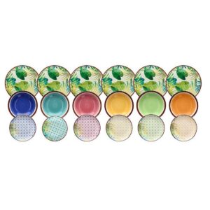 servizio tavola multicolore
