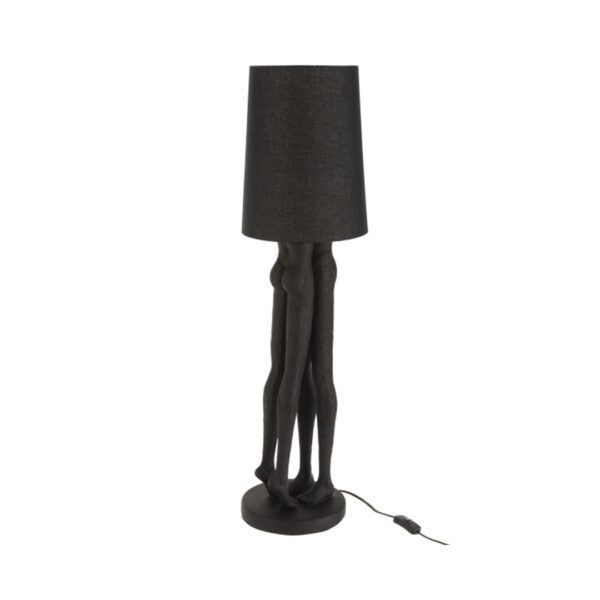 Lampada Coppia Resina Nero