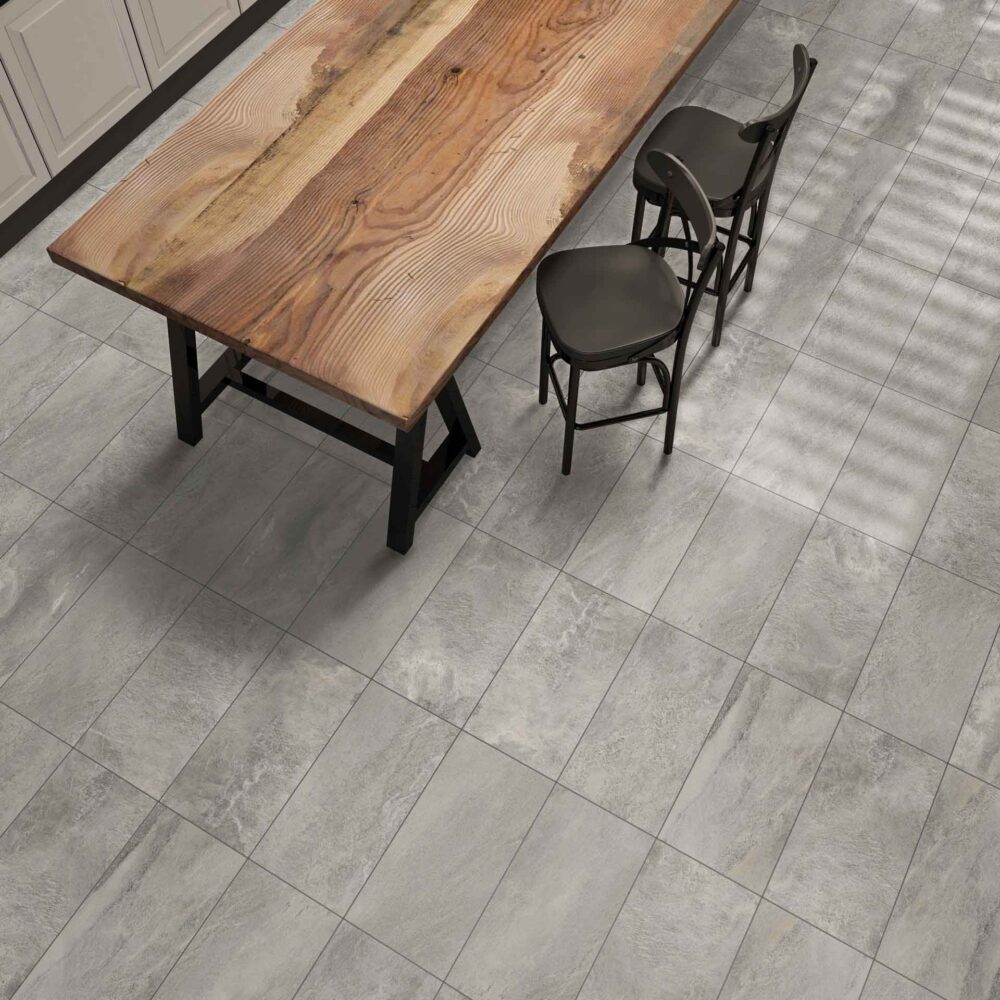 Pavimento effetto pietra Tempio fumè