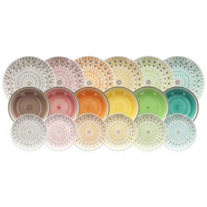 servizio piatti Louise capetown multicolor