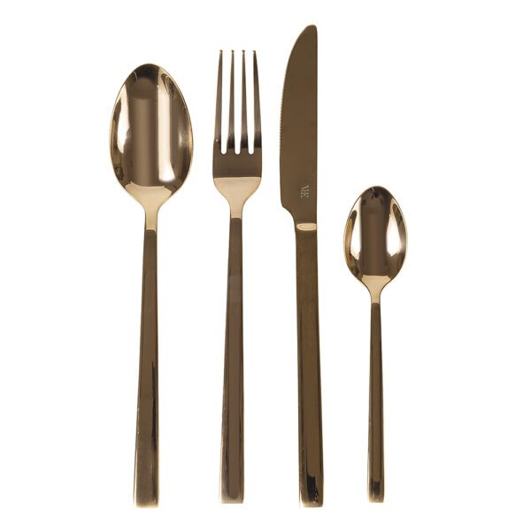Set posate copper lucido 24 pz