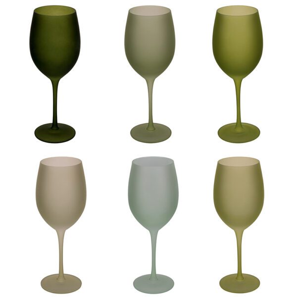 Bicchieri Happy hour Greenery 6 calici