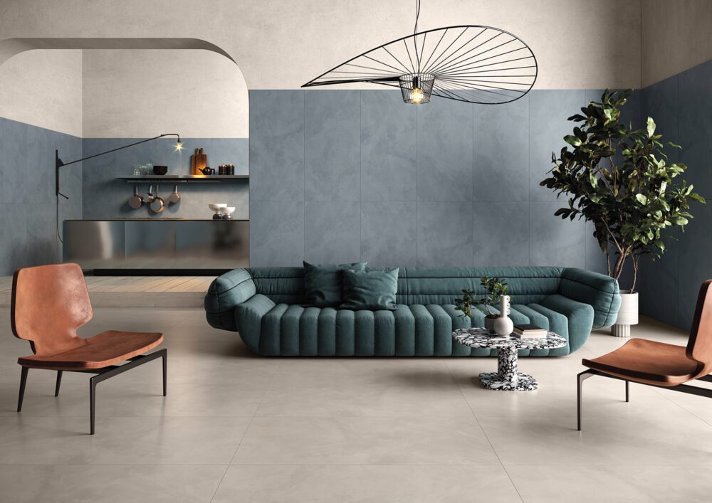 Pavimento effetto cemento Cool Ocean