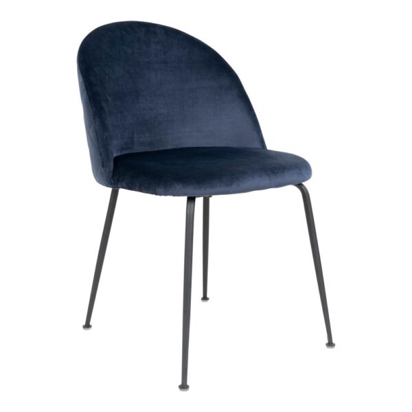 Sedia Geneve velluto blu