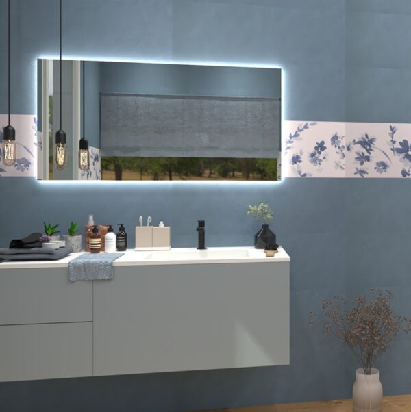 Rivestimento 3D Flower blue