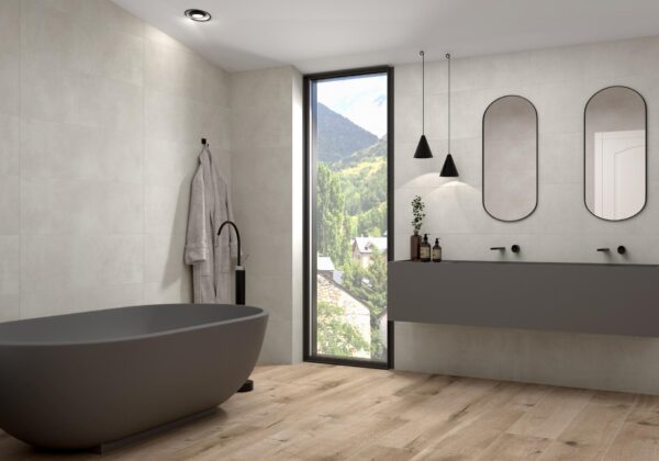 Rivestimento Ageri bianco effetto cemento