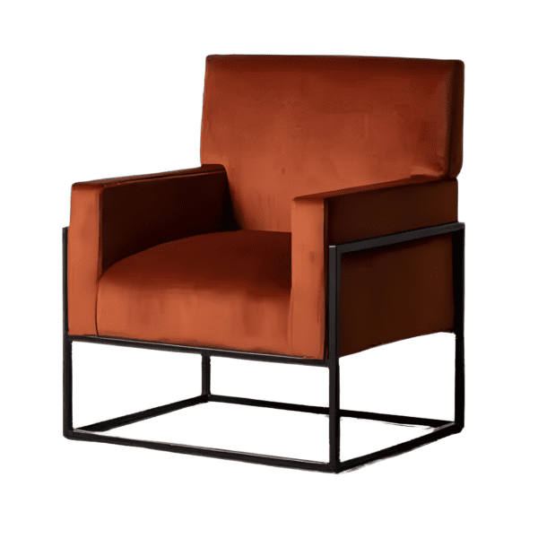Poltrona velluto fiamma