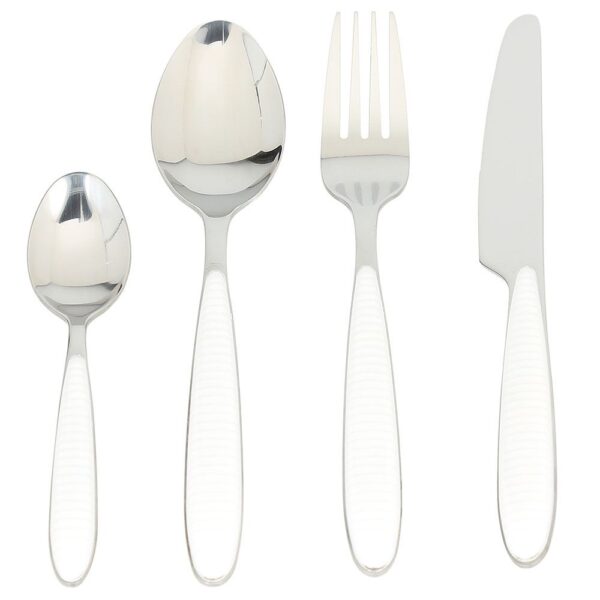 Servizio 24 posate Glossy bianco