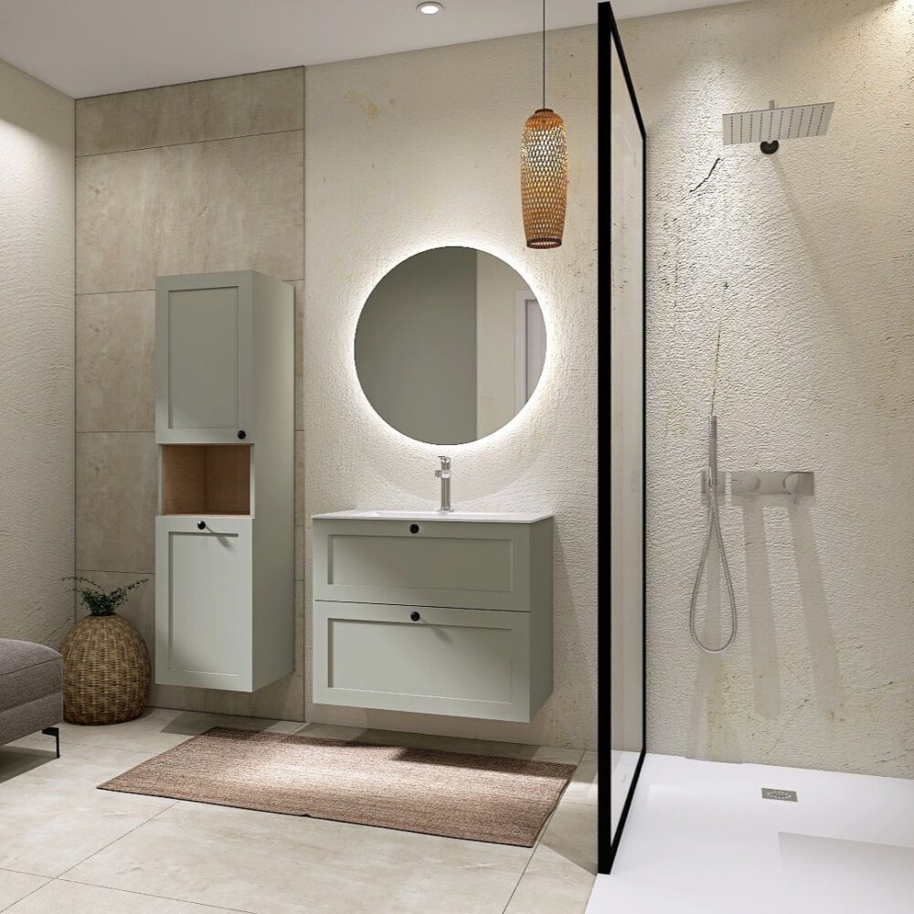 Mobile bagno Classic Root verde Dhom Store ©