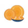 Servizio piatti spirale giallo 18 pz