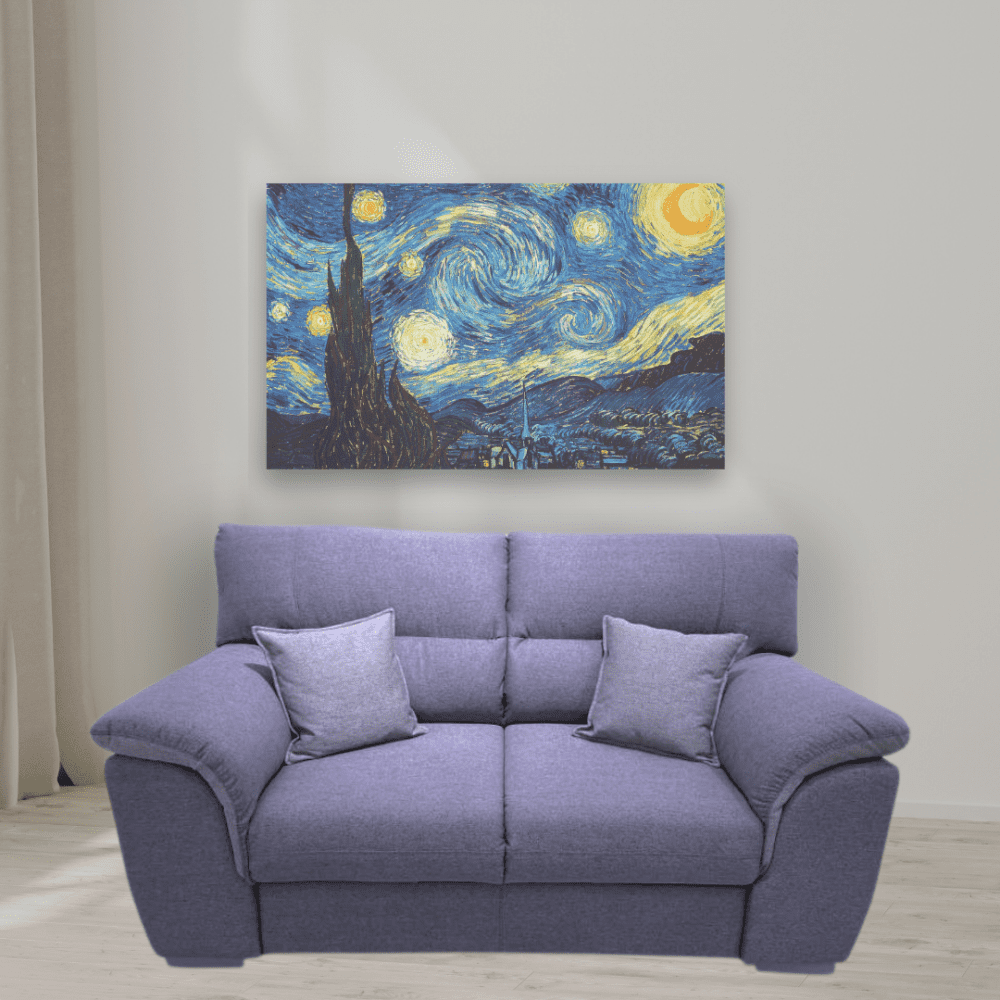 divano flora due posti blu