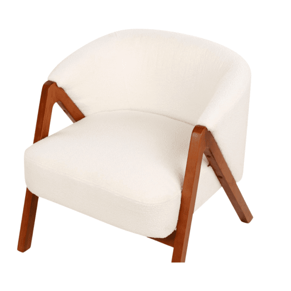 Poltrona Sillon beige e legno