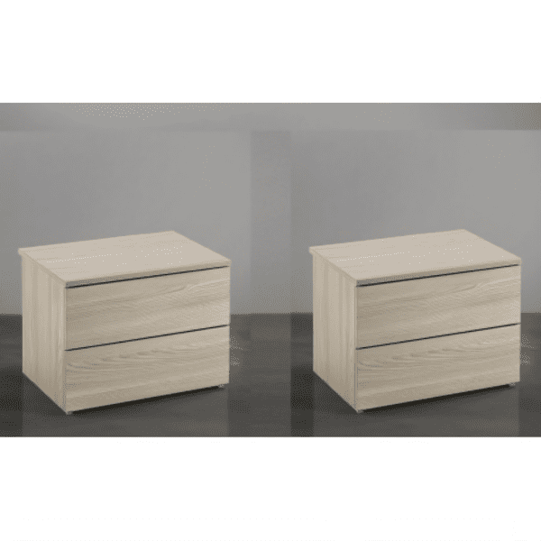 Set 2 comodini Alice olmo perla