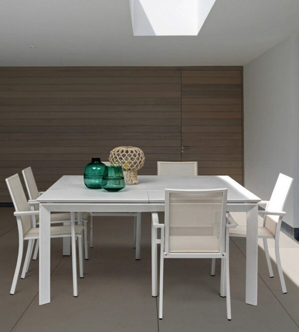 Tavolo all. Konnor 110/160x160 bianco