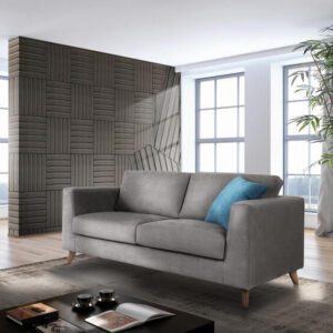 Divano 3 posti Virgilio Grigio chiaro