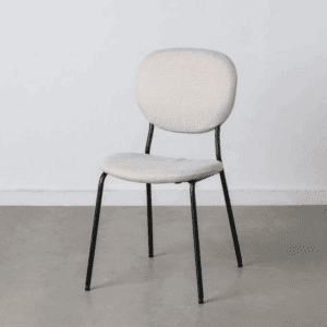 Sedia Silla Tessuto Crema