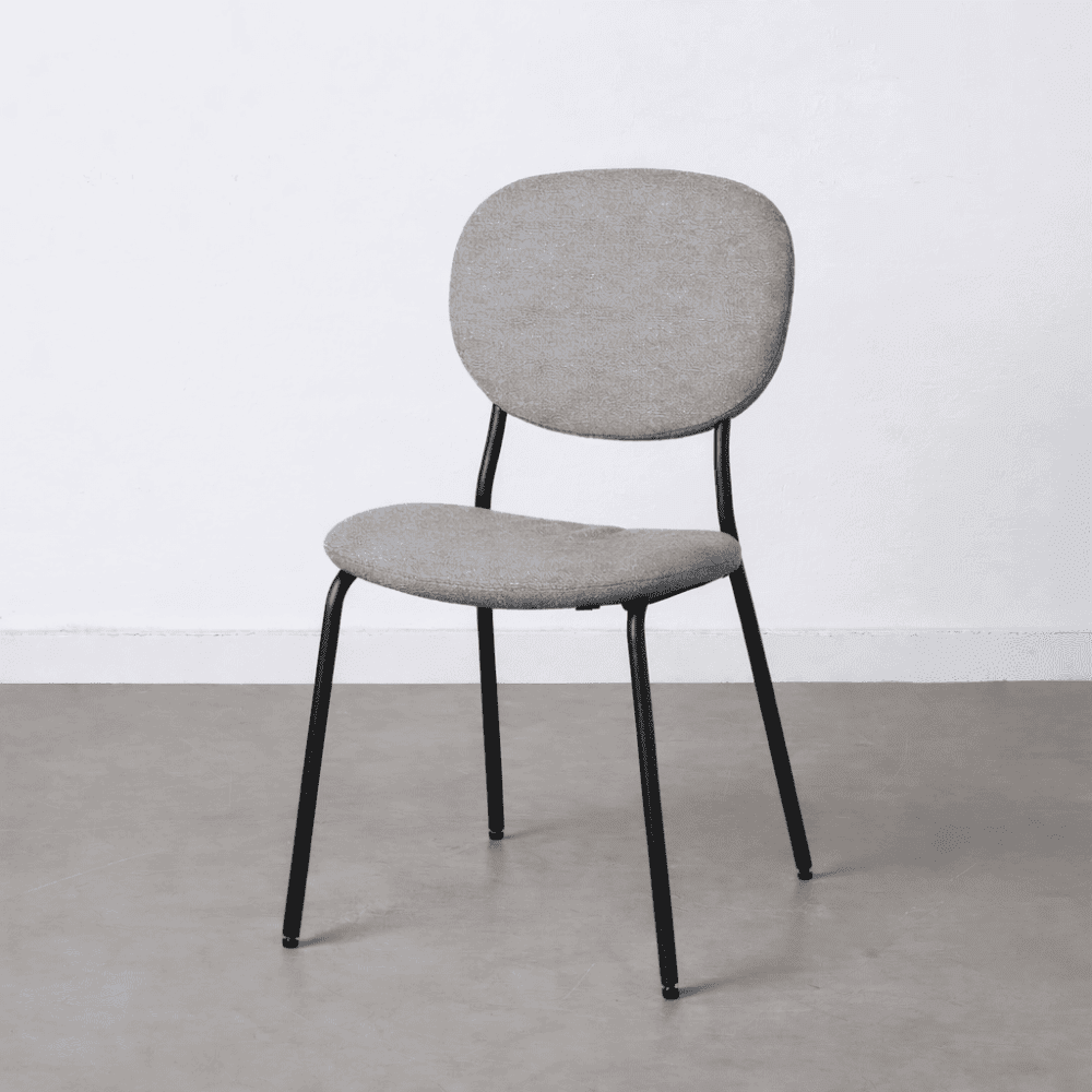 Sedia Silla Tessuto Grigio