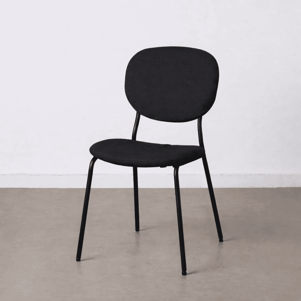 Sedia Silla Tessuto Nero