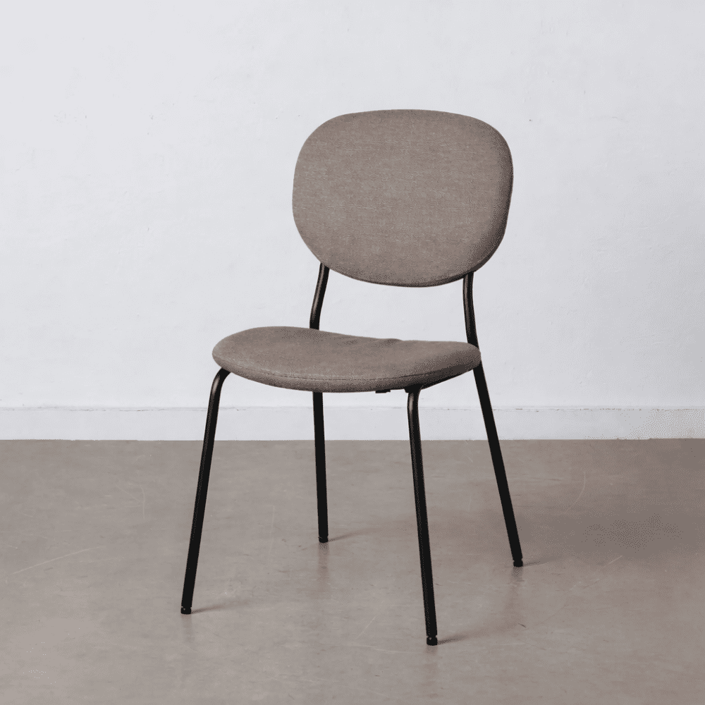 Sedia Silla Tessuto Taupe