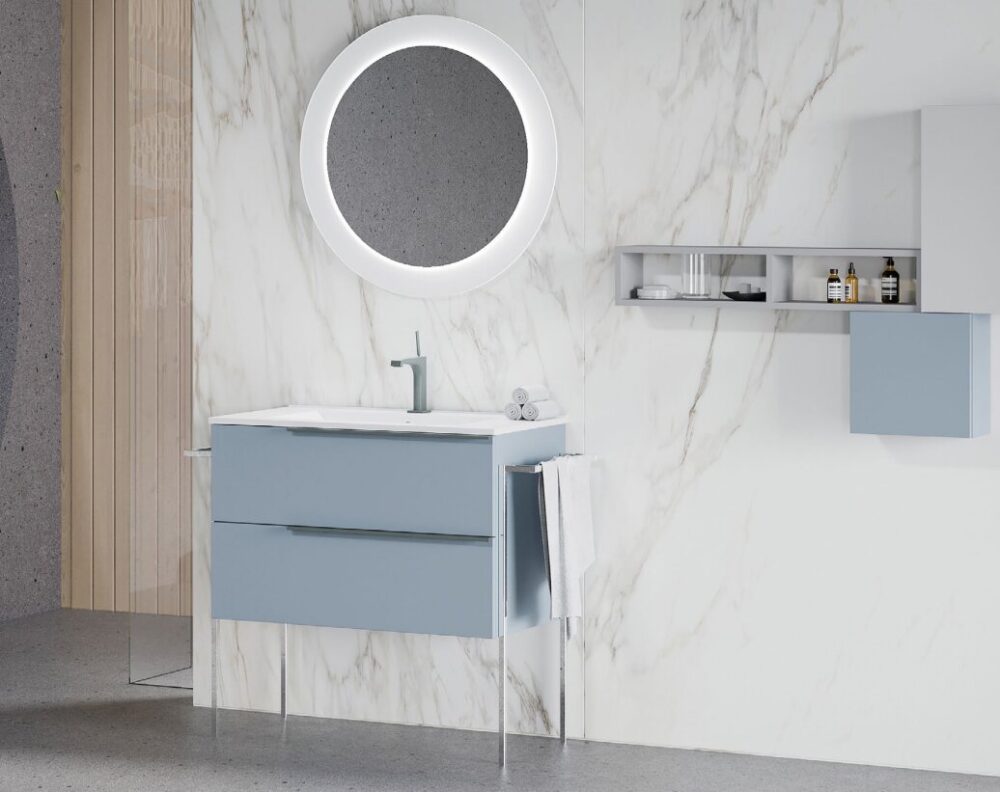 Oikos mobile e lavabo con vano a giorno L121xP48