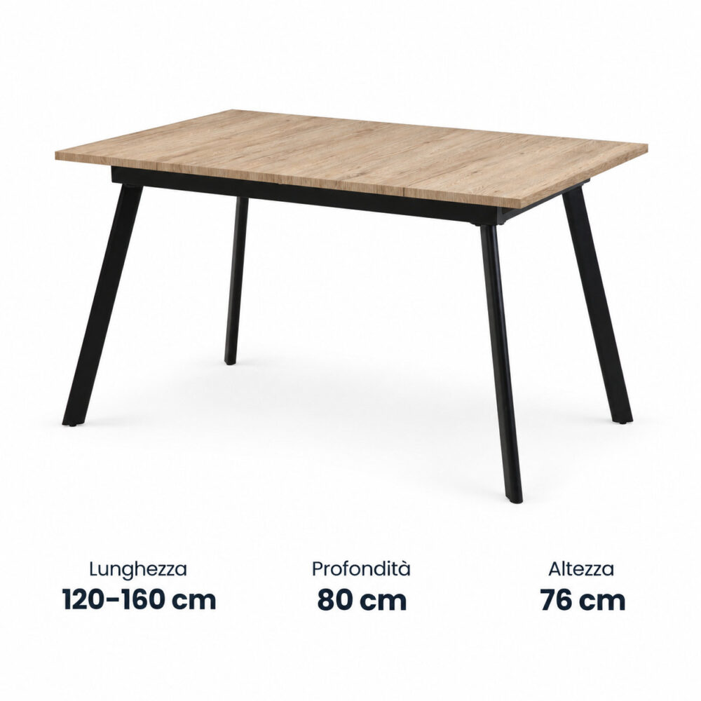 Tavolo Allungabile Clara oak chiaro