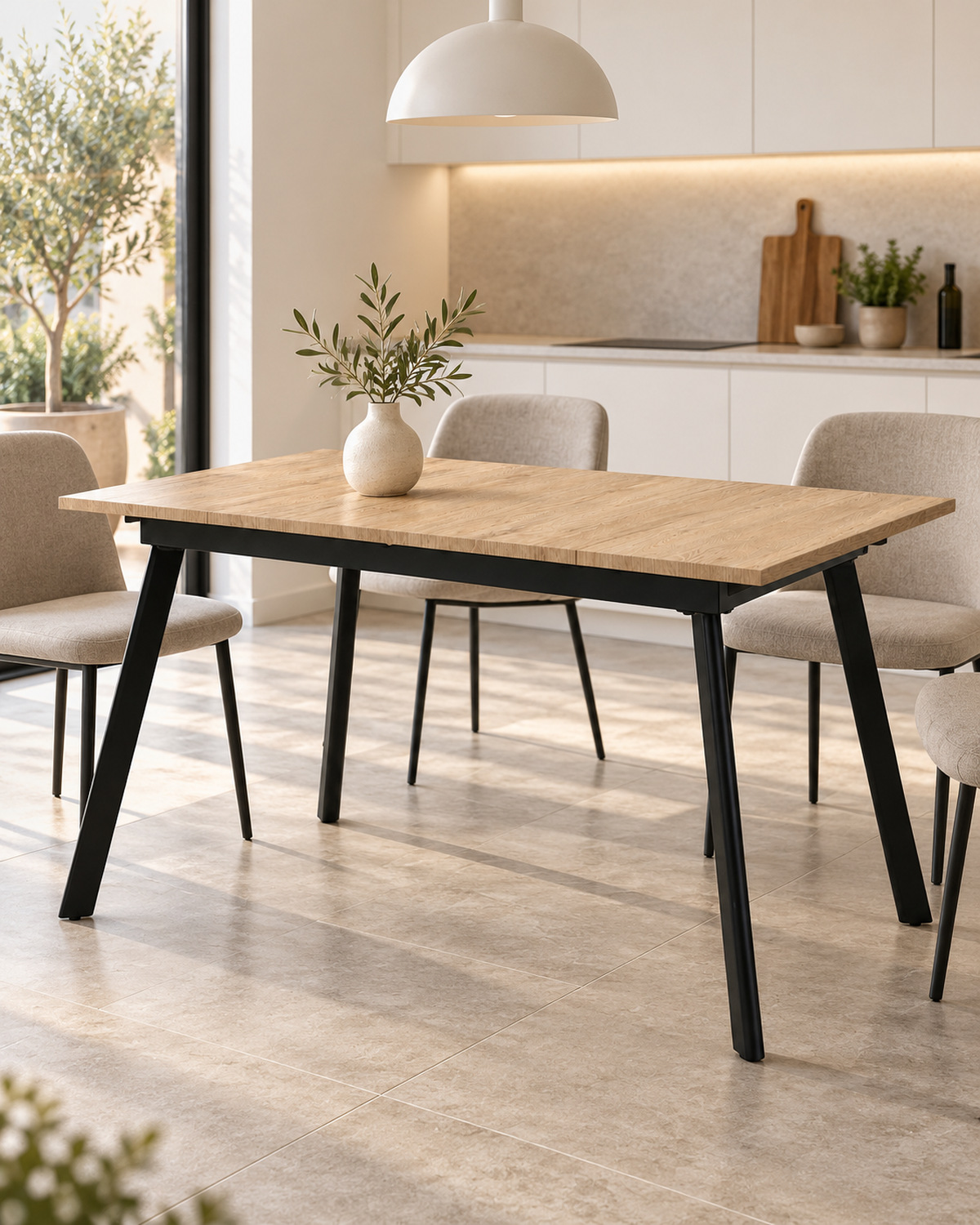 Tavolo Clara Allungabile Oak Chiaro - immagine 2