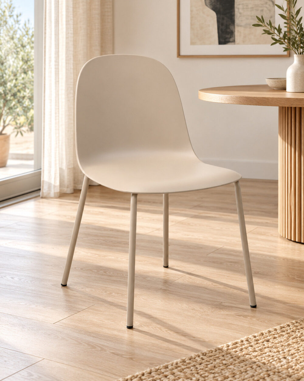 Sedia Capri in polipropilene beige