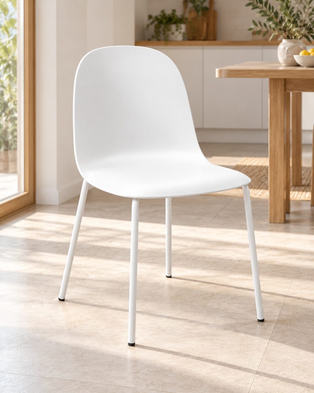 Sedia Capri in polipropilene bianco