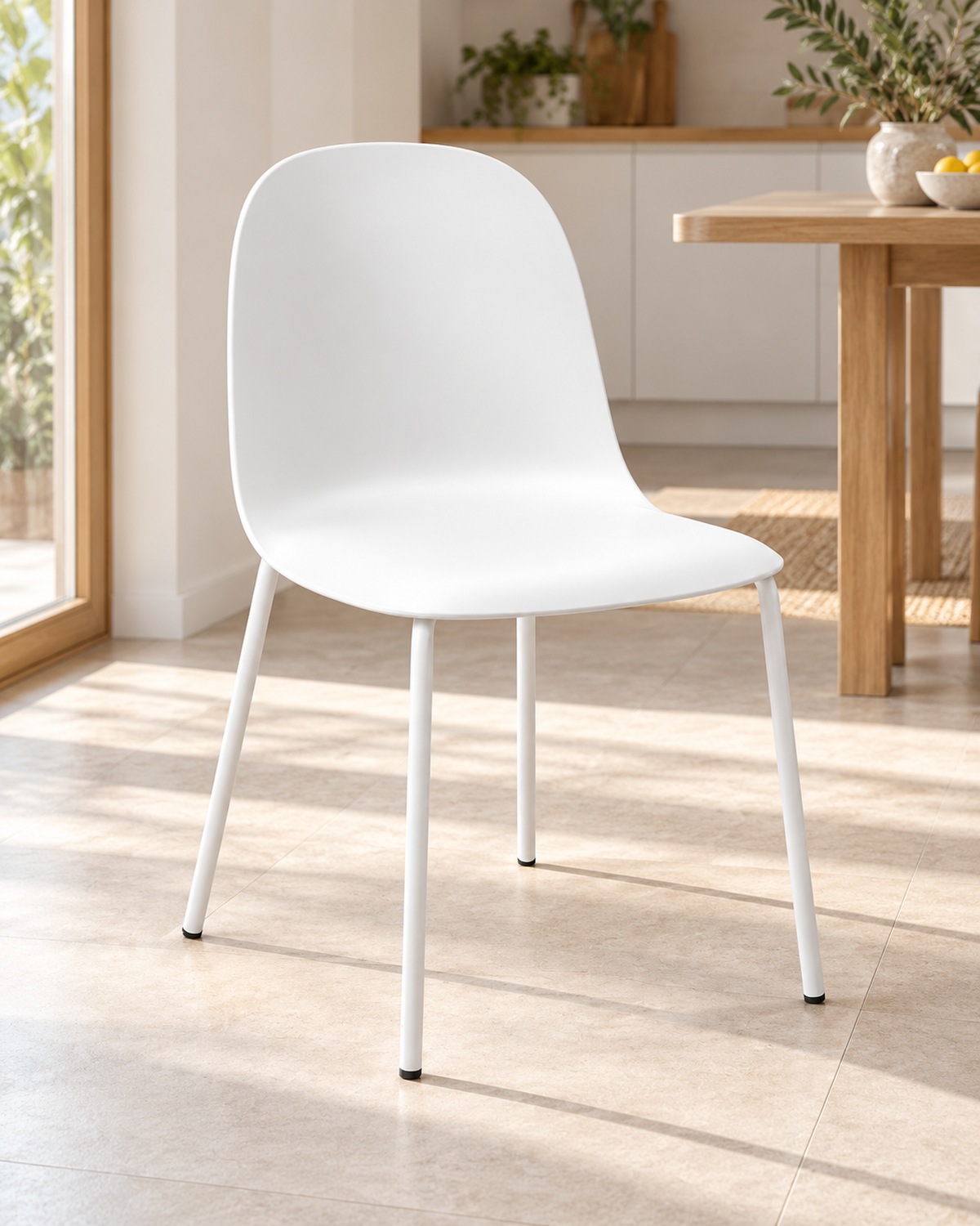 Sedia Capri in polipropilene bianco