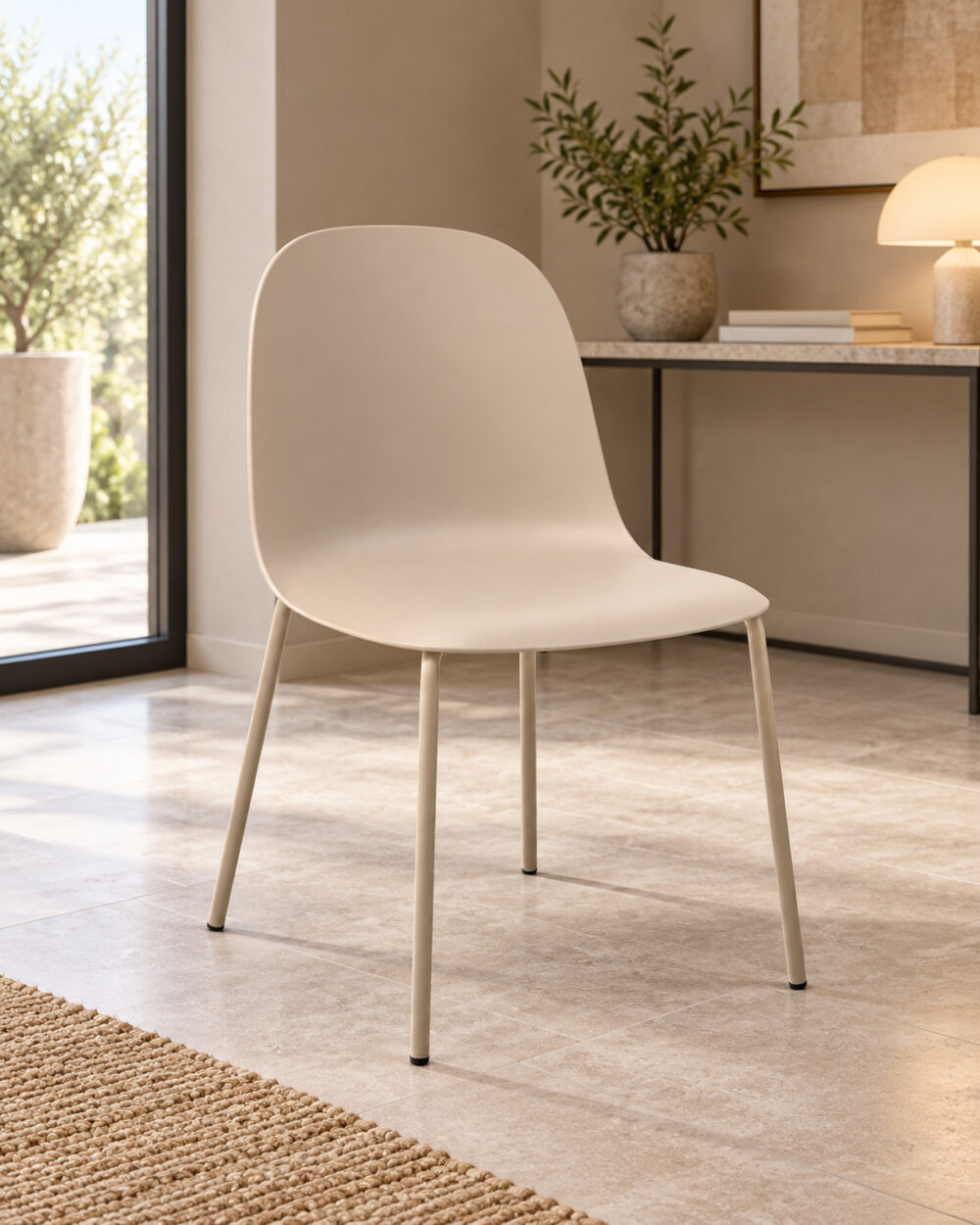 Sedia Capri in polipropilene beige